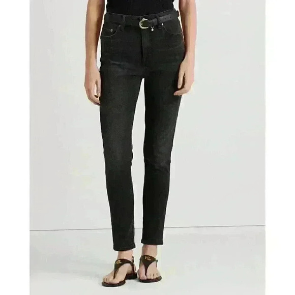 NEW! Lauren Ralph Lauren Women's 22W High-Rise Skinny Ankle Jean NWT $115 - Picture 3 of 6